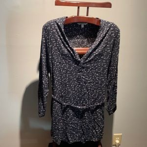 Star pattern long sleeve dress